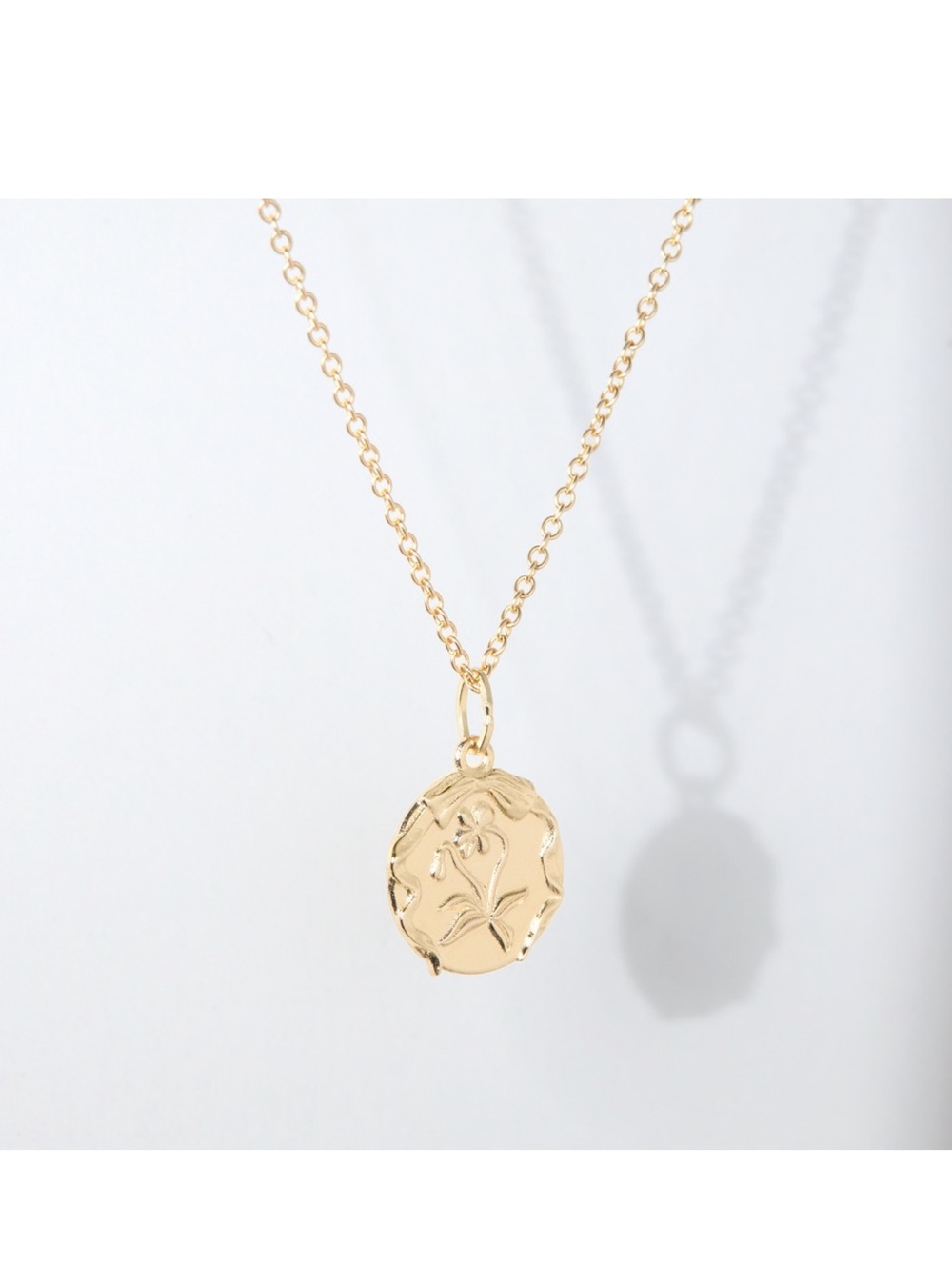 Catbird 14k Violet Poem Charm (February)